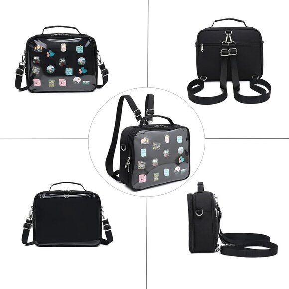Dopamine Color Ita Bag Backpack Satchel Oxford Crossbody Messenger Shoulder Bag - Picture 6 of 7